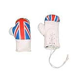 Martial Arts Mini Car Hanging Boxing Gloves - UK Flag
