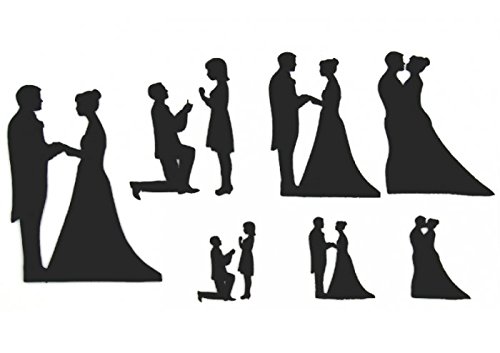 Patchwork Cutters Wedding Silhouette Set Cake Decorating Sugarcraft Cutting Tool - 2