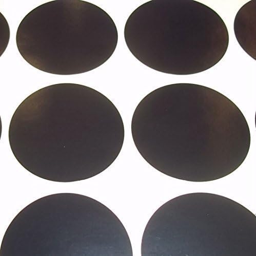 Audioprint Ltd. Pack Of 200 Round Colour Code Dots Blank Price Stickers Sticky Labels Black 45mm