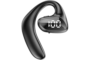 COOFINE Bluetooth Headset Single Ear Hook Wireless Headphone with Mic Waterproof Earphone HandsFree Cell Phones Earpiece