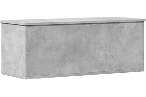 vidaXL Förvaringslåda betonggrå 90x35x35 cm konstruerat trä