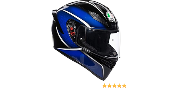 AGV Casco integrale K-1 MULTI Qualify ML Nero/Blu : Amazon.it: Auto e Moto