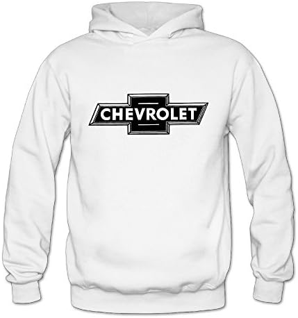 Men's Chevrolet Racing Logo Hoodie -  White - 