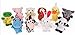 Vale® 10 Pcs Mixed Animal Finger Puppets Plush Cloth Doll Development Baby Hand Toy Kid, Sent in Colors at Random.