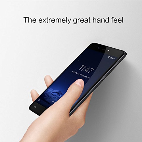 Cubot R9 (2017) Android 7.0 Nougat Dual Sim Smartphone ohne Vertrag, Ultra dÃ¼nnes 5 Zoll HD IPS Touch Display, 2GB+16GB interner Speicher, 13MP Hauptkamera / 5MP Frontkamera, 2.5D gebogener Kapazitiver Bildshirm, nutzbares GPS, Benachrichtigungs LED, MetallrÃ¼ckabdeckung mit 0.1s Fingerabdruck Sensor - 360Â° Erkennung, Schwarz
