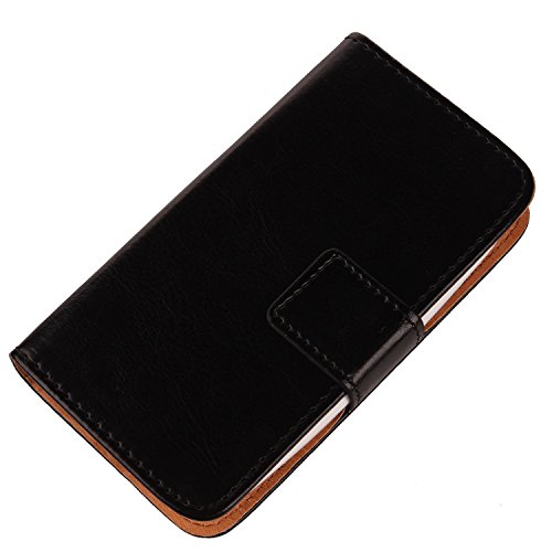 PREVOA        Flip PU Funda Cover Case Protictive Carcasa para Oukitel U15 Pro - 5 5-pulgadas -Bildschirm 4G-Smartphone -  Negro - 