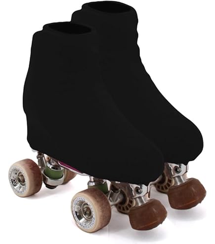 Copripattini Per Pattini In Linea E Da Ghiaccio - In Lycra, Elastici E Resistenti - Taglia 25-37, Colore Argento Lucido - 2 Pezzi - Foto 6