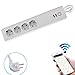 Produktbild Smart Steckdosenleiste,Wifi Intelligente Mehrfachsteckdose Wechseln 2500W,Smart Stecker mit Unabhängige Kontrolle 4 AC Steckern/2USB-Anschluss Kompatibel mit Amazon Alexa/Google Home/iOS/Android