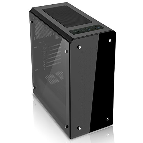 Fierce CHEETAH Gaming PC Bundeln – Schnell 4 x 4.5GHz Quad Core Intel Core i7 7700K, 120 mm All-In-One Flüssigkühler, 1TB Solid State Hybrid Drive, 8GB von 2133MHz DDR4 RAM-Speicher, AMD Radeon RX 580 8GB, HDMI, USB3, Wi-Fi, VR Bereit, Perfekt für High-End-Spiele, Windows nicht Enthalten – Tastatur (VK/QWERTY) / Maus / 3x 24-Zoll-Monitore, 3 Jahre Garantie (501310) - 4