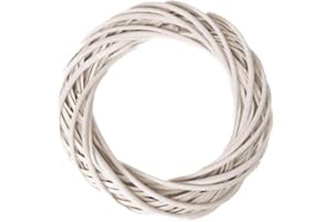 Floralcraft® 35cm Willow Ring (White) - Perfect for Floral Arrangement DYI Crafts Weddings, Seasonal Displays, Christmas or Home Decor