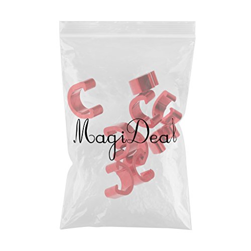 10 x Aluminium C-Clip Fahrrad Zugbefestigung Klammer Bremsleitungsbefestigung Rahmen - 2