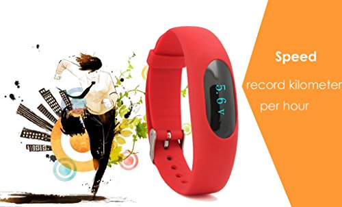 YAMAY® Schrittzähler Smart Armband Fitness Tracker Aktivitätstracker Ohne Bluetooth mit Zeit,Dtum,Schrittzähler,Kalorienzähler,Entfernungsrechner,Sport-Zeit,Schlafmonitor Ohne APP Handy - 7