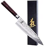 damastmesser kaufen ebay kleinanzeigen ►► EXTREM SCHARF - Mithilfe dieses Allrounder Profi Kochmesser kannst du alles mit einem Gefühl als wäre es Butter schneiden egal ob Gemüse, harte Kohlköpfe Kürbise oder Fleisch. Da unsere 20 cm lange Damaszener Klinge aus hochwertigen japanischen AUS-10 Super stahl mit insgesamt 67 verscheiden Schichten Damaskus Stahl geschmiedet wurde hat dieses Küchen Messer eine so enorme schärfe.