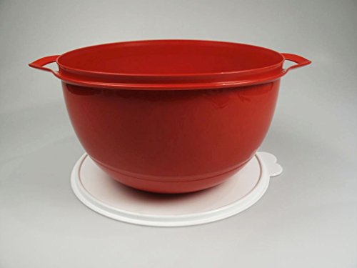 TUPPERWARE Rührschüssel Maximilian 10,0 L rot Schüssel peng Partybombe Salatbar - 4