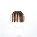 ESAILQ Hübsche Mädchen Clip On Clip In Front Hair Bang Fransen Haar Verlängerung Stück Thin Mini Luft Liu Hai Perücke (D)