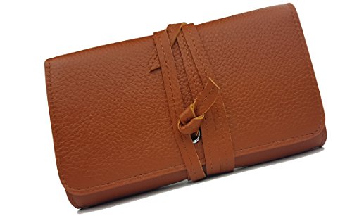 Preisvergleich Produktbild Malvik TABAKTASCHE aus Echt Leder: Drehertasche für Tabakbeutel / Tabaketui Braun Unisex / Drehtabak Tasche / Tasche für Tabak / extra Fächern für Paper und Filter, Zippo / Feuerzeug, Reisverschluss-Fach