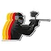 Produktbild 2 x Paintball Paint Ball Gun Auto Vinyl Aufkleber Aufkleber Laptop Reise Gepäck Auto Ipad Schild Fun # 4034 - 10cm/100mm Wide