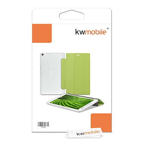 kwmobile Hülle für Asus ZenPad 8.0 (Z380KL / Z380C / Z380M) – Smart Cover Case Tablet Schutzhülle Kunstleder – Ultra Slim Tabletcase Grün Transparent - 7