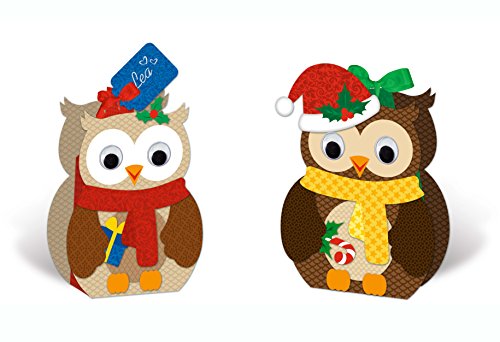 Ursus 28100099 – Geschenkboxen Set Eule, 8 Boxen sortiert in 2 Motiven, bunt - 3