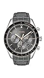 Hugo Boss Herren Chronograph Quarz Uhr mit Leder Armband 1513628