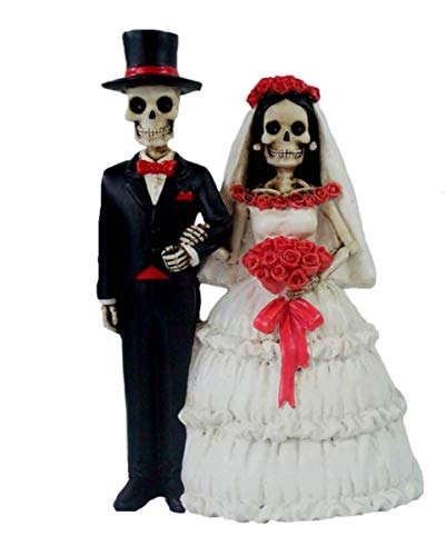 Horror-Shop Day of The Dead Sklett Brautpaar ca. 14 cm