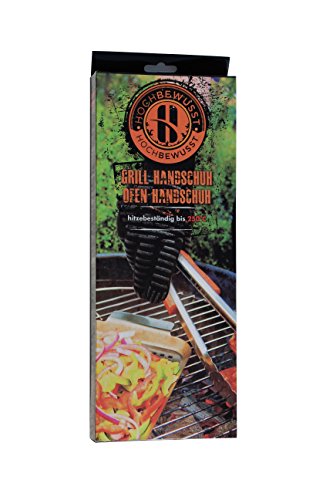 Premium Grill-Handschuhe, Ofen-, Kamin-, Back-Handschuhe für professionellen Einsatz, hohe Sicherheit, hoher Hitzeschutz, EN407 beglaubigt, - 2