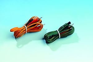 Tesmed Kit de 2 câbles quadripolaires de rechange, pour électro-stimulateur Tesmed te 780plus TE780-b Plus, avec connexion à fiche