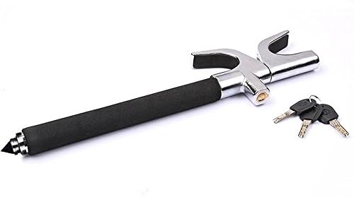 UlaTree Steering Wheel Lock,Universal Anti-Theft Clamp Heavy Duty Vehicle Safety Rotary Adjustable Lock Secure Car Van with 3 Keys