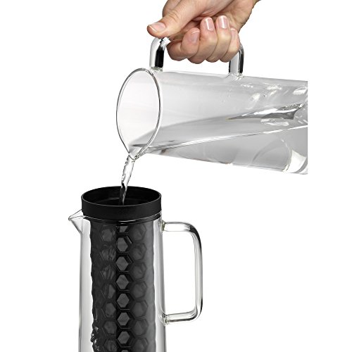 WMF Cold Brew Kaffeezubereiter CoffeeTime Höhe 27 cm Füllmenge 1,2l Ø 12 cm Glas Handwäsche Aromawaben-Dauerfilter Kaffeekanne - 5