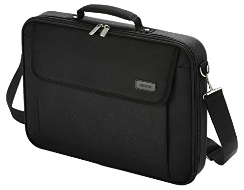 Dicota D30447-V1 Mulitbase 15-17.3 "- Leichtes Polyester Clamshell Design mit gepolstertem Hauptfach und Metall, Drahtbügel, für Notebook