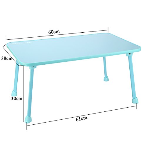 Große Bett Tablett nnewvante Laptop Schreibtisch Schoß Schreibtisch faltbar tragbare stehend Outdoor Camping Tisch, Breakfast Lesung Tablett Halter für Couch Boden Studenten Young Farbe - 3