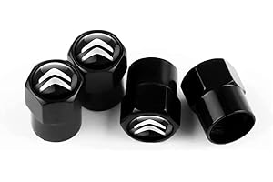 YOUPO 4 Pezzi Auto Tappi Valvole Per Citroen,Coprivalvole Copri Stelo Tappi Valvola Pneumatici Cappucci Della Valvole Cappuccio Valvola