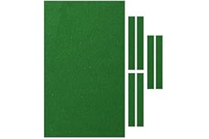 XHXSELLER Pool Table Felt with 6 Cloth Strips for 9 Foot Table - 2.8m+1m Edge Cloth, Green