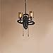 Produktbild Crayom Amerikanischen Retro Industrie Kreative Eisen Getriebe Kronleuchter Antike Steampunk Schmiedeeisen Pendelleuchten Vier Lichtquellen Restaurant Große Deckenleuchte ( Size : Double Heads )