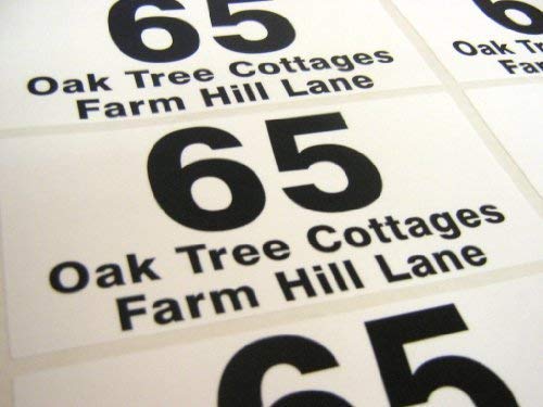 Minilabel 6X Personalizado Impreso Contenedor Etiquetas Resistente Intemperie Plástico Casa Nombre y Número Pegatinas