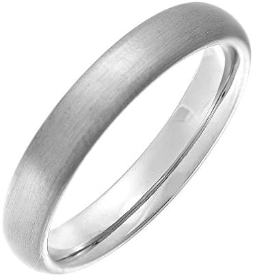 Theia Titanium Matt Finish Court Shape Ring