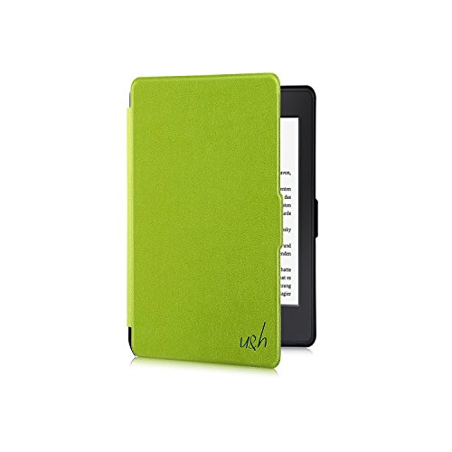 Tolino Shine 2 HD Hülle - eReader Slim Case Schutzhülle Tasche Etui mit Ruhemodus u. Magnetverschluss von u&h, in Grün