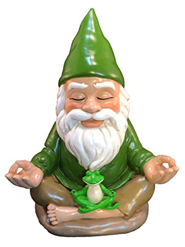 Zen-Zwerg – Ruhe und Frieden für Ihren Feengarten und Gartenzwerge von GlitZGlam. 9 Inch hohe Miniaturfigur - 4