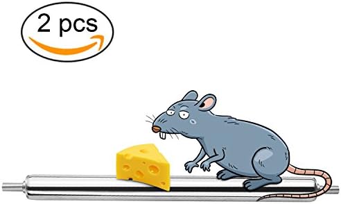 Rolling Mouse Trap Humane Safe No Poison Galvanized Rustproof Rodents Trap Mouse Control for Mice,Rats or other pests (2PCS)