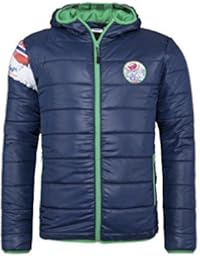 T420 - Brillante Chaqueta con piel falsa LHASA, Chaqueta de nido de abeja, Capucha, exklusiv