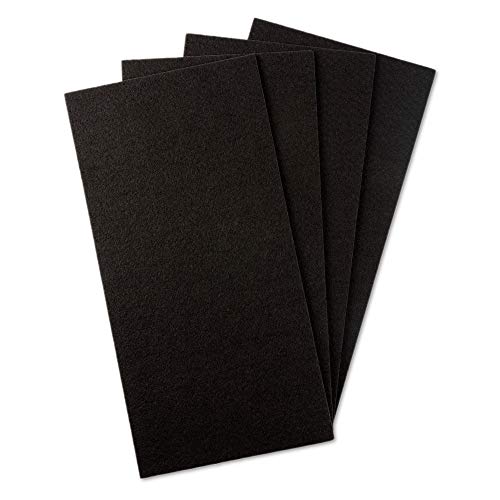 The Felt Store Lot de 4 découpes en Feutre synthétique Autocollantes Marron, 280 x 140 mm, Épaisseur 3-4 mm