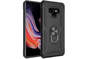 BestST Mobile Phone Case for Galaxy A90, 360 Degree Rotating Ring Holder, TPU Cover, Magnetic Bumper, Shock Absorption, Protective Case with HD Film, Protective Film for Galaxy A90 Case, Black, Black