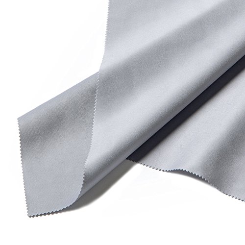 FEFI® – Großes Profi Brillenputztuch grau 35 x 35 cm – Microfaser in hochwertiger Optikerqualität – waschbar – Auch für alle Displays geeignet - 5