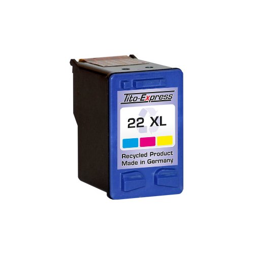 PlatinumSerie® Set 2x Druckerpatrone für HP-21 XL & HP-22 XL Deskjet F2180 F2210 F2212 F2214 F2224 F2235 F2240 F2250 - 3