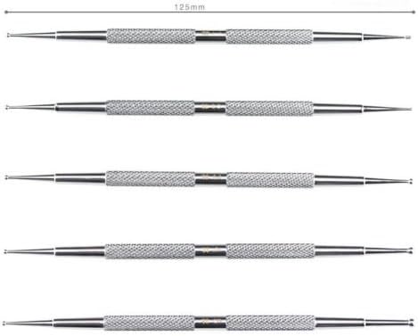 RaihSet of 5 1-3 mm Stainless Steel Ball Stylus Polymer Clay Doll Sculpting ToolsR