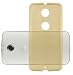 Produktbild Lenovo (Motorola) Google NEXUS 6 / 6X Silikonhülle in DURCHSICHTIG GOLD von Cadorabo - Ultra Dünn Slim Design TPU Schutzhülle – Handyhülle Bumper Back Case Cover in TRANSPARENT GOLD