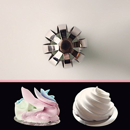 MagiDeal Russische Blume Vereisung Rohrdüsen Spitzen Gebäck Kuchen Spritzdüse Spritztülle Backen Werkzeug DIY # 2 - 5