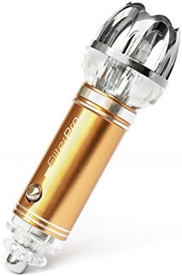 Car Air Purifier - FILTER PRO - Car Air Freshener Removes Dust, Pollen, Smoke and Reduces Odours, Keeps the Air In Your Car Clean and Safe (Gold)
