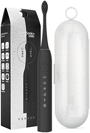 NWYJR Electric Toothbrushes Rechargeable Clean Teeth like a Dentist Waterproof Waterproof Automatic Timing 5 Optional Modes 2 Replacement Heads Travel box , B