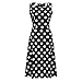 Produktbild Damen Bandage Punkte Kleid, LeeMon Frauen-eleganter Punkt Sleeveless Weinlese-Zip Flare Retro- Knielanges Kleid
